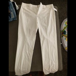 Crown and ivy white slacks